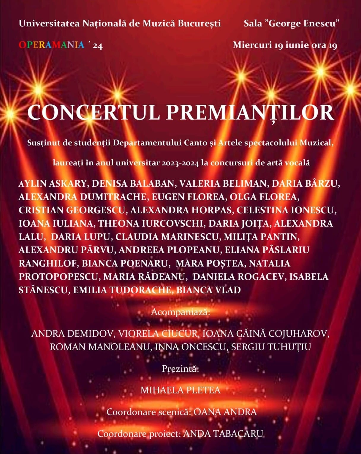 Laureates’ Concert – Operamania Festival, 10th Edition